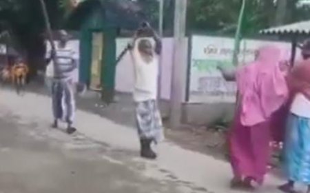 ಮಹಿಳೆಗೆ ಅಮಾನುಷವಾಗಿ ಕೋಲಿನಿಂದ ಹೊಡೆದ ಗಂಡಸರ ಗ್ಯಾಂಗ್: ಅಂತದ್ದೇನಾಯ್ತು!?