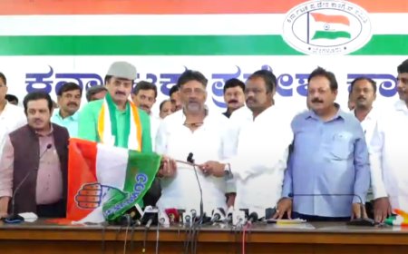 ಬಿಜೆಪಿ-ಜೆಡಿಎಸ್ ಮೈತ್ರಿಗೆ ಬಿಗ್ ಶಾಕ್: ಅಧಿಕೃತವಾಗಿ ಕಾಂಗ್ರೆಸ್ ಸೇರಿದ ಯೋಗೇಶ್ವರ್