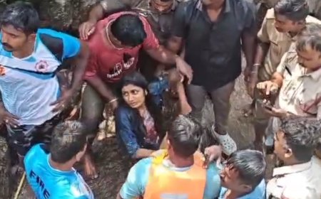 ಸಾವನ್ನೇ ಗೆದ್ದು ಬಂದ ವಿದ್ಯಾರ್ಥಿನಿ: 12 ಗಂಟೆಗಳ ಕಾರ್ಯಾಚರಣೆ ಬಳಿಕ ಯುವತಿಯ ರಕ್ಷಣೆ