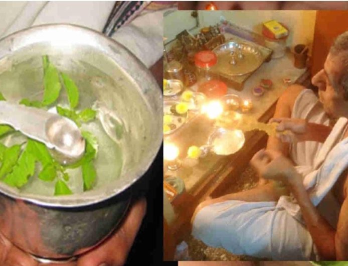 ಪೂಜೆ ಬಳಿಕ ದೇವರ ತೀರ್ಥ ತೆಗೆದುಕೊಳ್ಳಲೂ ರೀತಿ ನೀತಿ ಇವೆ, ಏನವು ಗೊತ್ತಾ?