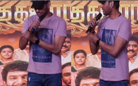 Actor Vishal: ಮೈಕ್ ಹಿಡಿದು ನಡುಗುತ್ತಲೇ ಟ್ರೋಲಿಗರಿಗೆ ಟಾಂಗ್ ಕೊಟ್ಟ ವಿಶಾಲ್! VIDEO