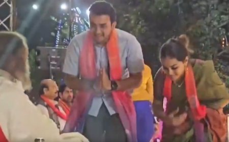 ಮೊದಲ ಬಾರಿಗೆ ಭಾವಿಪತ್ನಿ ಜೊತೆ ಕಾಣಿಸಿಕೊಂಡ ಸಂಸದ ತೇಜಸ್ವಿ ಸೂರ್ಯ..! ಭೇಟಿ ನೀಡಿದ್ದು ಎಲ್ಲಿಗೆ ಗೊತ್ತಾ..?