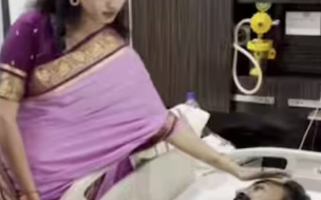 ಆಸ್ಪತ್ರೆಯಲ್ಲಿ ಗೋಲ್ಡ್ ಸುರೇಶ್ ಭೇಟಿಯಾದ ಚೈತ್ರಾ ಕುಂದಾಪುರ್: ತಲೆಸವರಿ ಧೈರ್ಯ ತುಂಬಿದ ಮಾತಿನ ಮಲ್ಲಿ!