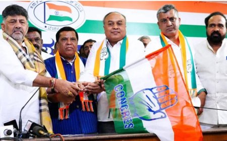 ಬಿಜೆಪಿಗೆ ಬಿಗ್ ಶಾಕ್: ಮರಳಿ "ಕೈ" ಹಿಡಿದ ಮಾಜಿ ಸಂಸದ ಎಲ್ಆರ್ ಶಿವರಾಮೇಗೌಡ!