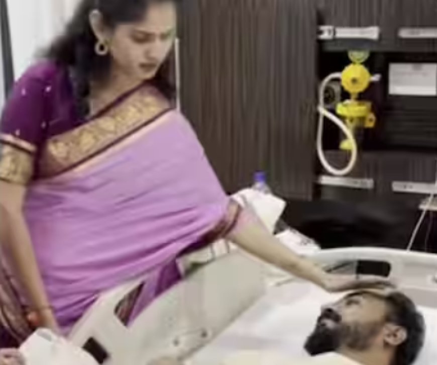 ಆಸ್ಪತ್ರೆಯಲ್ಲಿ ಗೋಲ್ಡ್ ಸುರೇಶ್ ಭೇಟಿಯಾದ ಚೈತ್ರಾ ಕುಂದಾಪುರ್: ತಲೆಸವರಿ ಧೈರ್ಯ ತುಂಬಿದ ಮಾತಿನ ಮಲ್ಲಿ!