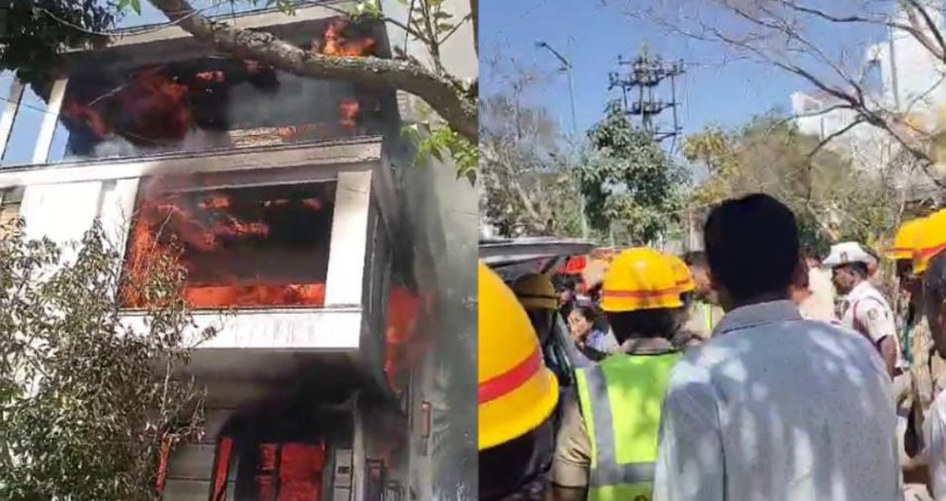 ಮೂರಂತಸ್ತಿನ ಕಟ್ಟಡಕ್ಕೆ ಬೆಂಕಿ: ಇಬ್ಬರು ಕಾರ್ಮಿಕರು ದುರ್ಮರಣ!