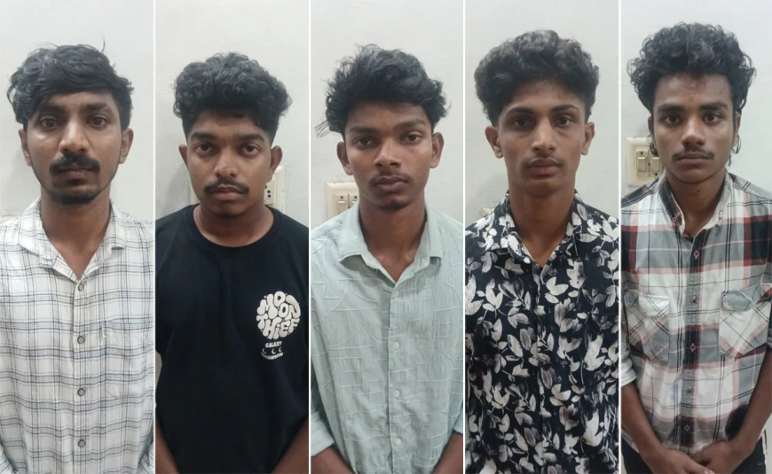 ಖಾಸಗಿ ಅಂಗಕ್ಕೆ ಡಂಬಲ್ಸ್ ನೇತು ಹಾಕಿ ರ‍್ಯಾಗಿಂಗ್‌: ಜೂನಿಯರ್ʼಗಳ ಮೇಲೆ ಕ್ರೂರ ವರ್ತನೆ!  ಐವರು ವಿದ್ಯಾರ್ಥಿಗಳು ಅರೆಸ್ಟ್
