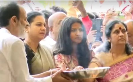 ಮಕ್ಕಳ ಜೊತೆ ಪುನೀತ್ ಸಮಾಧಿಗೆ ಪೂಜೆ ಸಲ್ಲಿಸಿದ ಅಶ್ವಿನಿ ಪುನೀತ್ ರಾಜಕುಮಾರ್