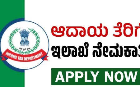 ಆದಾಯ ತೆರಿಗೆ ಇಲಾಖೆಯಲ್ಲಿ ಖಾಲಿ ಇರುವ ಹುದ್ದೆಗಳ ನೇಮಕಾತಿಗೆ ಅರ್ಜಿ ಆಹ್ವಾನ.!
