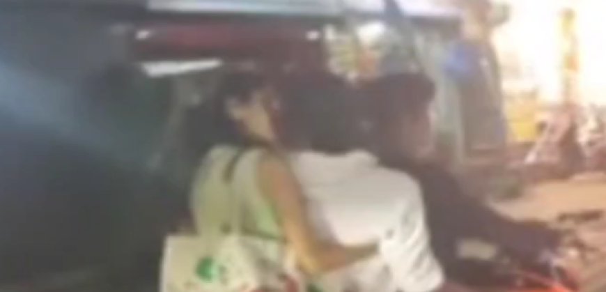 ನಡು ರಸ್ತೆಯಲ್ಲೇ ಯುವಕ-ಯುವತಿ ಲಿಪ್‌ ಲಾಕ್..! ಪ್ರಶ್ನಿಸಿದ ಬೈಕ್ ಸವಾರನಿಗೆ ಅವಾಜ್