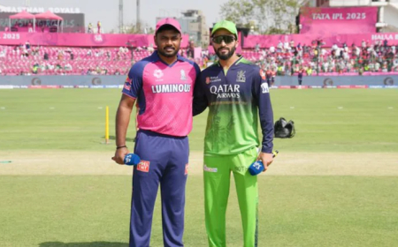 IPL 2025: ಟಾಸ್ ಗೆದ್ದು ಬೌಲಿಂಗ್ ಆಯ್ಕೆ ಮಾಡಿಕೊಂಡ RCB! ತಂಡದಲ್ಲಿ ಭಾರೀ ಬದಲಾವಣೆ