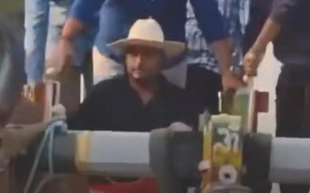 ಬಿಸಿಲ ಬೇಗೆ: ಕ್ಯಾಪ್‌ ತೊಟ್ಟು ಎತ್ತಿನ ಗಾಡಿ ಸವಾರಿ ಮಾಡಿದ ಚಾಲೆಂಜಿಂಗ್ ಸ್ಟಾರ್ ದರ್ಶನ್!