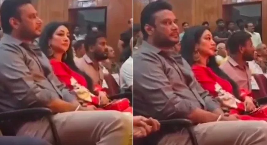 ಪತ್ನಿ ವಿಜಯಲಕ್ಷ್ಮೀ ಜೊತೆ ಭರತನಾಟ್ಯ ನೋಡಲು ಬಂದ ನಟ ದರ್ಶನ್..! ಫ್ಯಾನ್ಸ್ ಫುಲ್ ಖುಷ್