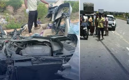 Road Accident: ಭೀಕರ ರಸ್ತೆ ಅಪಘಾತ: 6 ಮಂದಿ ಸ್ಥಳದಲ್ಲೇ ಸಾವು, ಇಬ್ಬರಿಗೆ ಗಂಭೀರ ಗಾಯ
