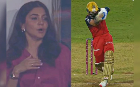 IPL 2025: ವಿರಾಟ್ ಕೊಹ್ಲಿ ತಲೆ ಬಿದ್ದ ಬಾಲ್..! ಅನುಷ್ಕಾ ಶರ್ಮಾ ರಿಯಾಕ್ಷನ್ ವಿಡಿಯೋ ವೈರಲ್