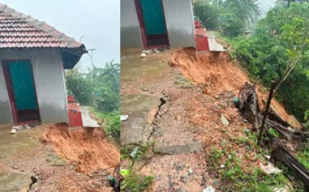 ಮಳೆ ಆರ್ಭಟಕ್ಕೆ ಮಂಗಳೂರು ತತ್ತರ: ಮನೆಗಳ ಮೇಲೆ ಗುಡ್ಡ ಕುಸಿತ, ಬಾಲಕಿ ಸಾವು