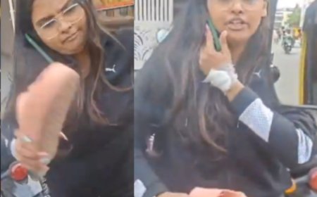 ಆಟೋ ಚಾಲಕನಿಗೆ ನಡುರಸ್ತೆಯಲ್ಲೇ ಚಪ್ಪಲಿಯಲ್ಲಿ ಹೊಡೆದ ಯುವತಿ!ಅಷ್ಟಕ್ಕೂ ಆಗಿದ್ದೇನು..?