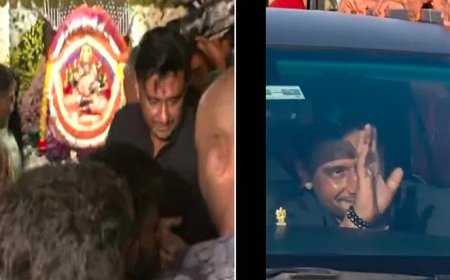 ಪತ್ನಿಯೊಂದಿಗೆ ಚಾಮುಂಡೇಶ್ವರಿ ತಾಯಿ ದರ್ಶನ ಪಡೆದ ನಟ ದರ್ಶನ್..! “ದಾಸ”ನ ನೋಡಲು ಮುಗಿಬಿದ್ದ ಜನ