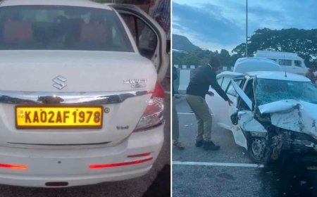 ಬೆಂಗಳೂರು – ಮೈಸೂರು ಎಕ್ಸ್ಪ್ರೆಸ್ ವೇಯಲ್ಲಿ ತಡೆಗೋಡೆಗೆ ಕಾರು ಡಿಕ್ಕಿ: ತಂದೆ, ಮಗ ಸೇರಿ ಮೂವರು ಸಾವು!