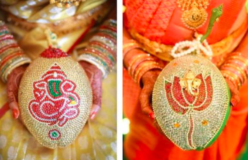 ಮದುವೆಯಲ್ಲಿ ಅಲಂಕರಿಸಿದ ತೆಂಗಿನಕಾಯಿ ಶುಭವೇ? ಸಂಪ್ರದಾಯವೋ? ಫ್ಯಾಷನ್ನೋ?