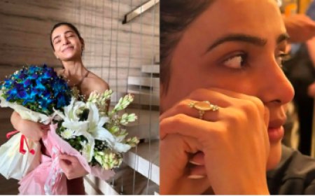 ವದಂತಿಗಳ ಮಧ್ಯವೇ ಗುಟ್ಟಾಗಿ ಎಂಗೇಜ್ ಆದ್ರಾ ನಟಿ ಸಮಂತಾ?! ಫೋಟೋ ವೈರಲ್