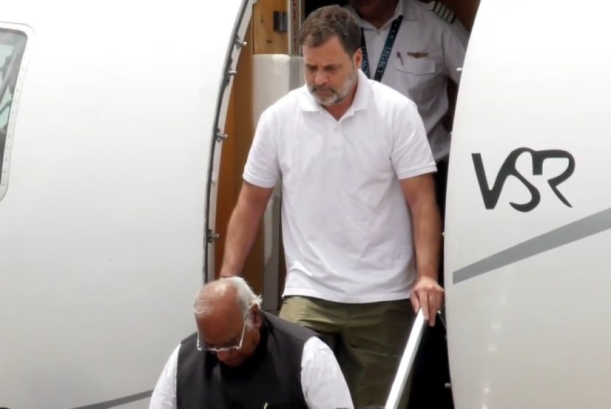 Rahul in Bengaluru: ಸ್ಪೆಷಲ್ ಫ್ಲೈಟ್ʼನಲ್ಲಿ ಖರ್ಗೆ ಜೊತೆ ಬೆಂಗಳೂರಿಗೆ ಬಂದ ರಾಹುಲ್ ಗಾಂಧಿ..!