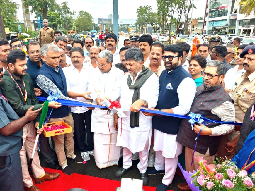 ಹೆಬ್ಬಾಳ ಫ್ಲೈಓವರ್ ಲೋಕಾರ್ಪಣೆ ಮಾಡಿದ CM, DCM: ಟ್ರಾಫಿಕ್ ಕಿರಿಕಿರಿಗೆ ಬಿತ್ತು ಬ್ರೇಕ್ !