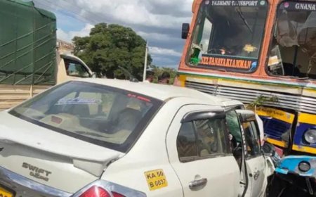 ಭೀಕರ ಸರಣಿ ಅಪಘಾತ: ನಾಲ್ವರು ಬಾಲಕರು ಸಾವು!