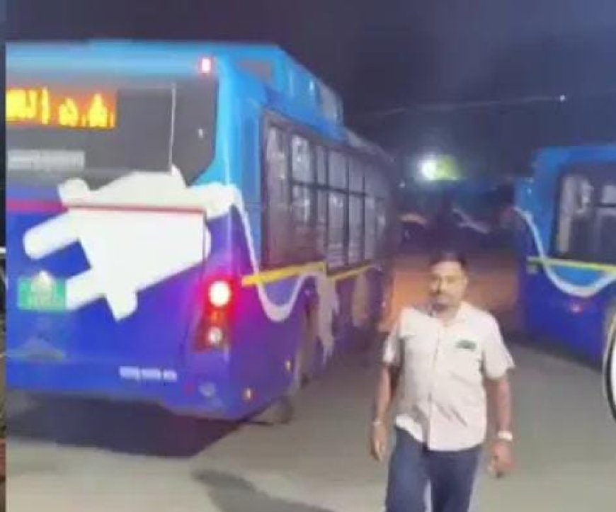 ಬಸ್‌ ಚಾಲಕನ ಮೇಲೆ ಪೊಲೀಸ್‌ ಸಿಬ್ಬಂದಿ ಹಲ್ಲೆ: ಯಾಕೆ?