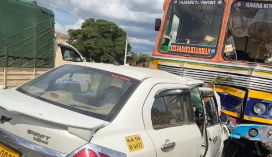 ಭೀಕರ ಸರಣಿ ಅಪಘಾತ: ನಾಲ್ವರು ಬಾಲಕರು ಸಾವು!