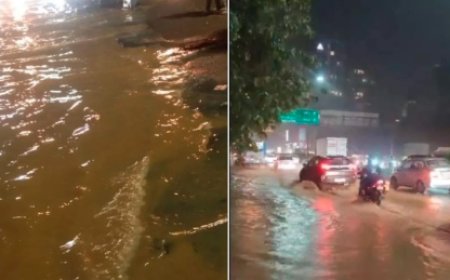 ರಾತ್ರಿ ಸುರಿದ ಮಳೆಗೆ ಬೆಂಗಳೂರಿನ ರಸ್ತೆಗಳು ಜಲಾವೃತ: ಈ ಮಾರ್ಗಗಳಲ್ಲಿ ನಿಧಾನಗತಿಯ ಸಂಚಾರ