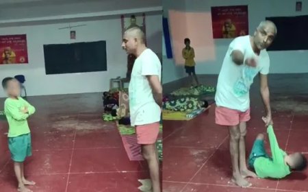 ಅಜ್ಜಿಗೆ ಫೋನ್ ಮಾಡಿದ್ದೇ ತಪ್ಪಾಯ್ತಾ..? ವಿದ್ಯಾರ್ಥಿ ಮೇಲೆ ಮನಸೋ ಇಚ್ಛೆ ಹಲ್ಲೆ! ಕೈ ಮುಗಿದ್ರೂ ಬಿಡದ ಶಿಕ್ಷಕ