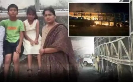 ಕರ್ನೂಲ್​ ಬಸ್​ ದುರಂತ: ಇಬ್ಬರು ಮಕ್ಕಳು ಸೇರಿ ಒಂದೇ ಕುಟುಂಬದ ನಾಲ್ವರು ಸಾವು