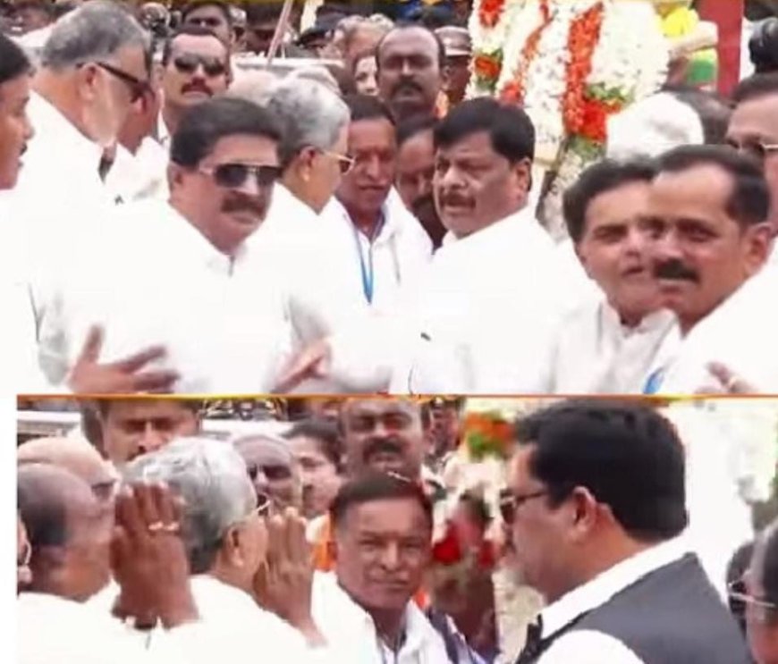 ದಸರಾ ಸಂಭ್ರಮ: ನಂದಿ ಧ್ವಜಕ್ಕೆ ಪೂಜೆ ಸಲ್ಲಿಸಿದ ಸಿದ್ದರಾಮಯ್ಯ